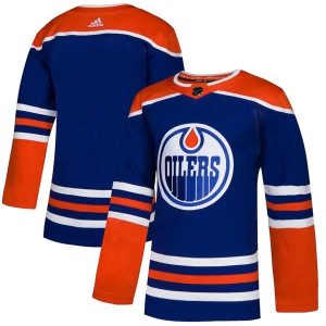 Herren Edmonton Oilers Eishockey Trikot Blank 2018-19 Royal Authentic